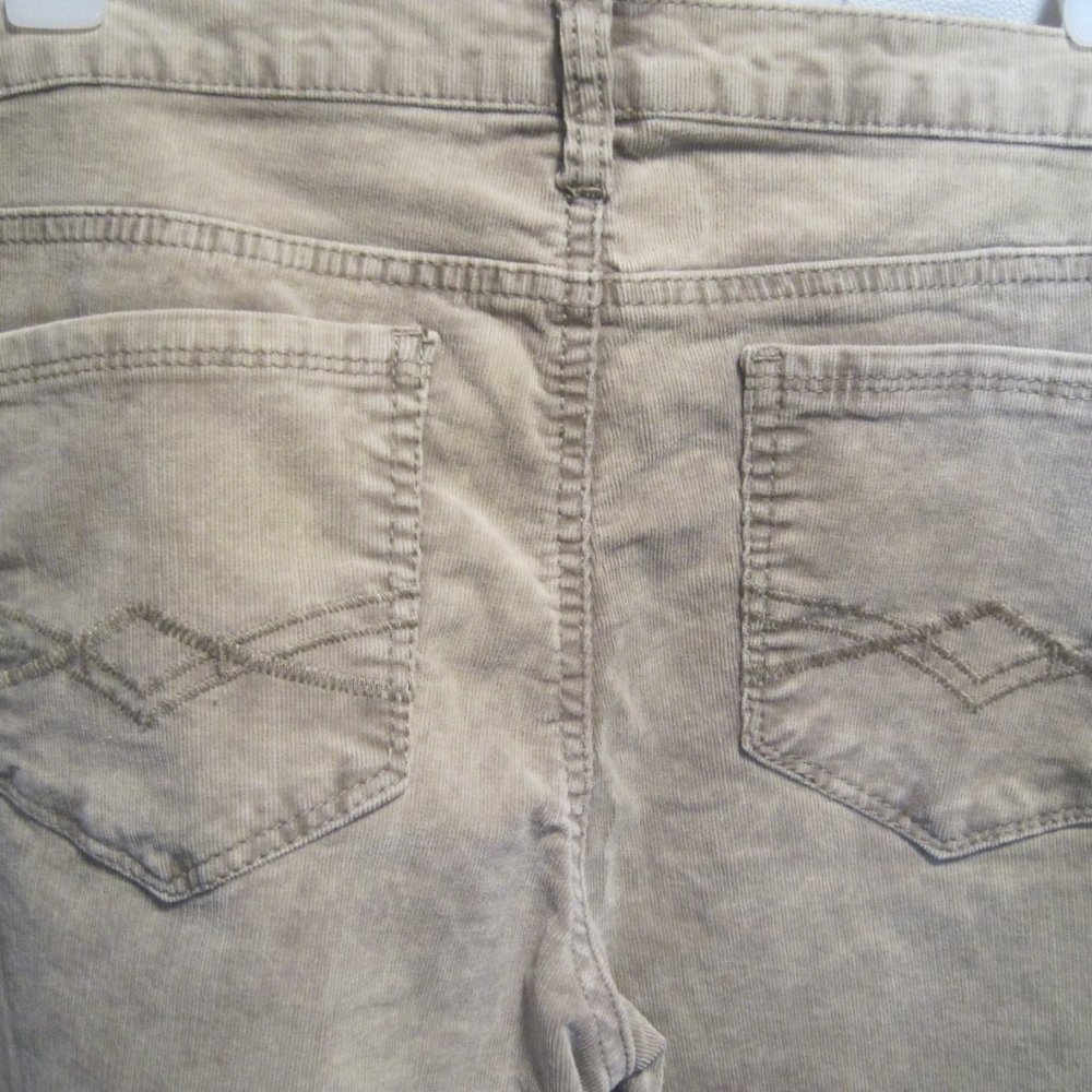 Mudd Jeans Women’s Skinny Pants Size 11 Regular Tan Beige Velvety Corduroy Y2K - Picture 8 of 10